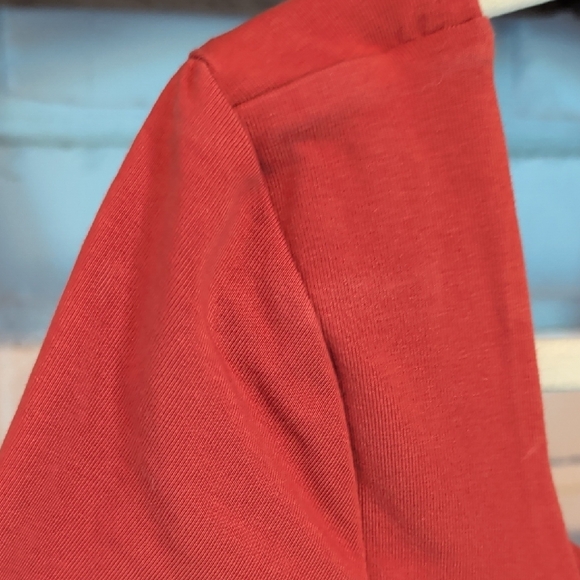 Express Rust Body Contour Top - Picture 4 of 5